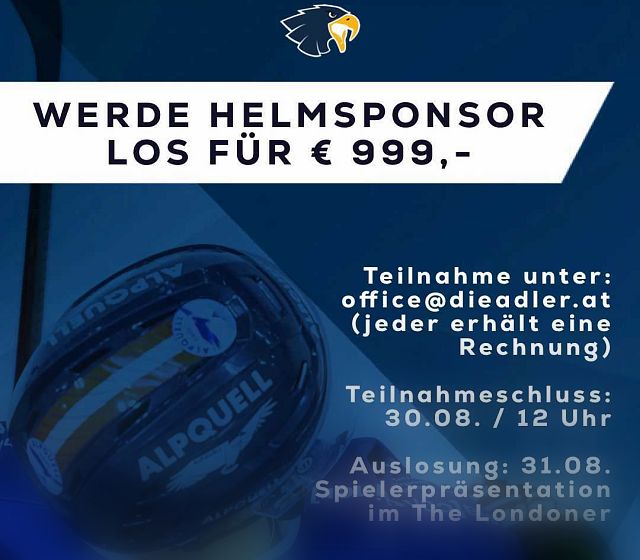 Adler Stadtwerke Kitzbühel verlosen Helmsponsoring